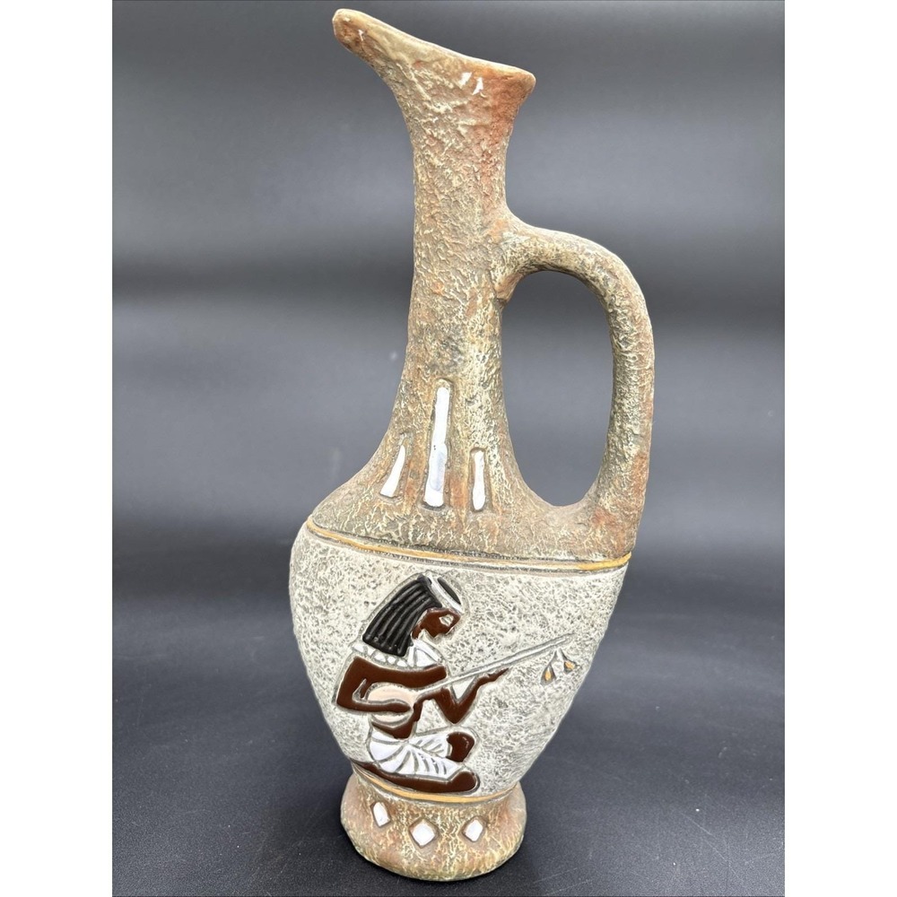 Vintage F.lli Marchi Italian Pottery Pitcher - Hand Painted Toscana Italy - MCM